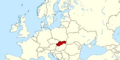 Mapa da Eslováquia mapa da europa